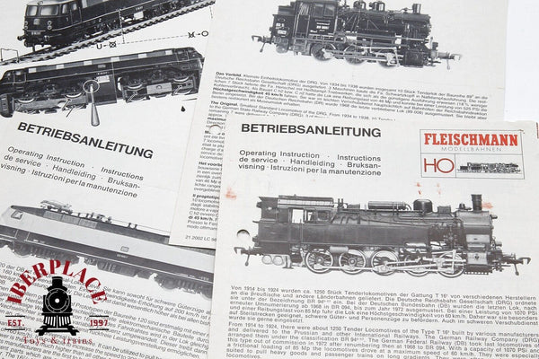 Fleischman instrucciones de uso de locomotoras H0 escala 1:87 ho 00