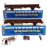 ♻️ 2da mano - Märklin 2x 4694 vagones telero DB H0 escala 1:87 EH010