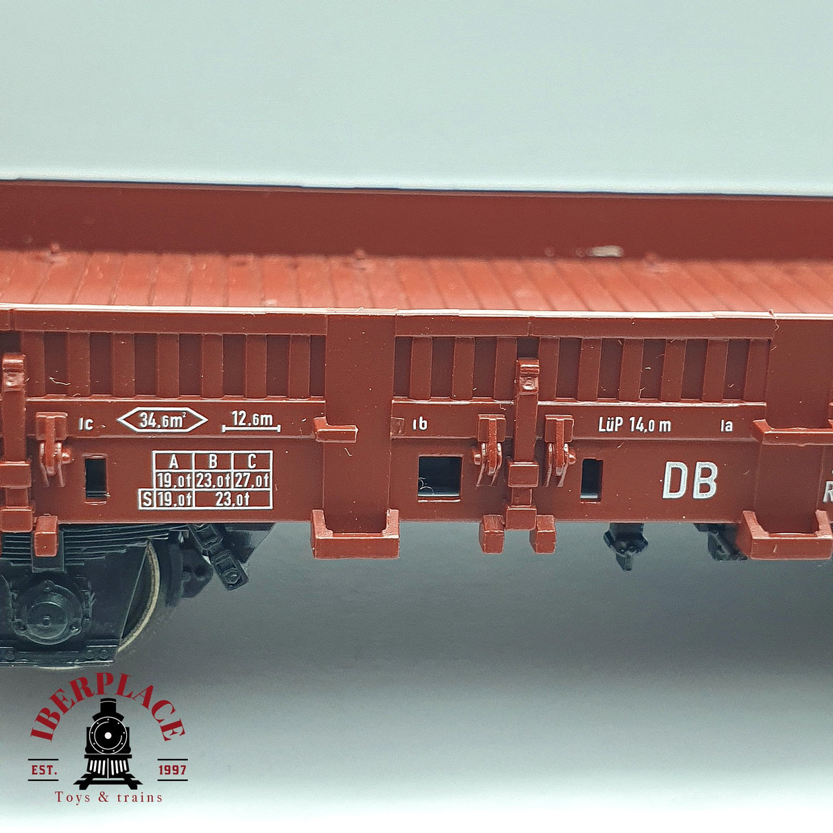 ♻️ 2da mano - Märklin 2x 4694 vagones telero DB H0 escala 1:87 EH010