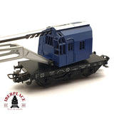 ♻️ 2da mano - Märklin 2x vagón grúa 6804 y vagón de borde bajo H0 escala 1:87 EH010