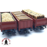♻️ 2da mano - Märklin 3x vagones abiertos con troncos de carga DB SNCF H0 escala 1:87 EH010