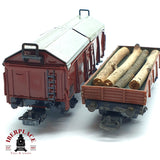 ♻️ 2da mano - Märklin 2x vagones mercancias DB H0 escala 1:87 EH010