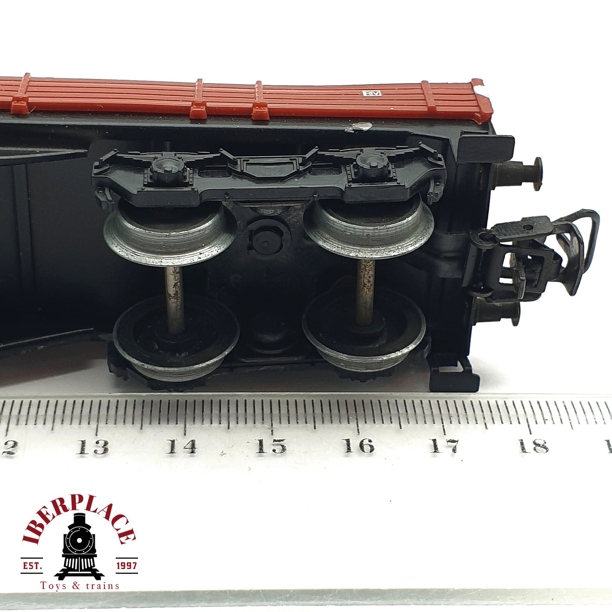 ♻️ 2da mano - Märklin vagón bordes bajos DB 697 2 344-1 H0 escala 1:87 EH010