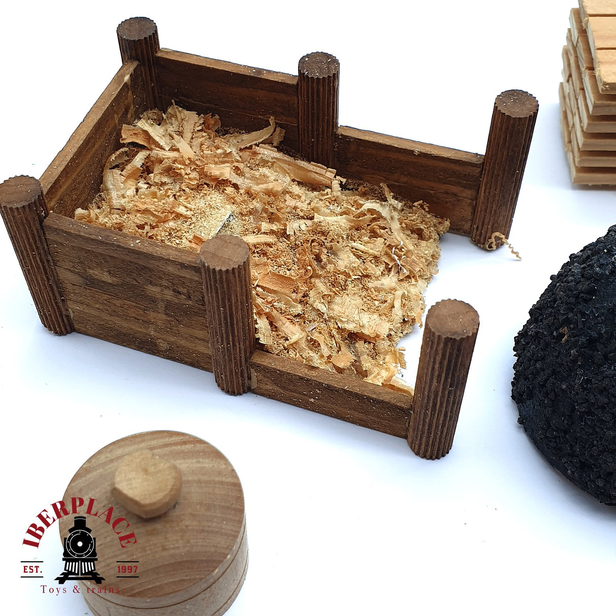 ♻️ 2da mano - Wiking palets madera troncos tractores para el campo H0 escala 1:87 EH010