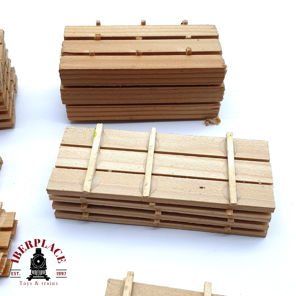 ♻️ 2da mano - Wiking palets madera troncos tractores para el campo H0 escala 1:87 EH010