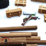 ♻️ 2da mano - Wiking palets madera troncos tractores para el campo H0 escala 1:87 EH010