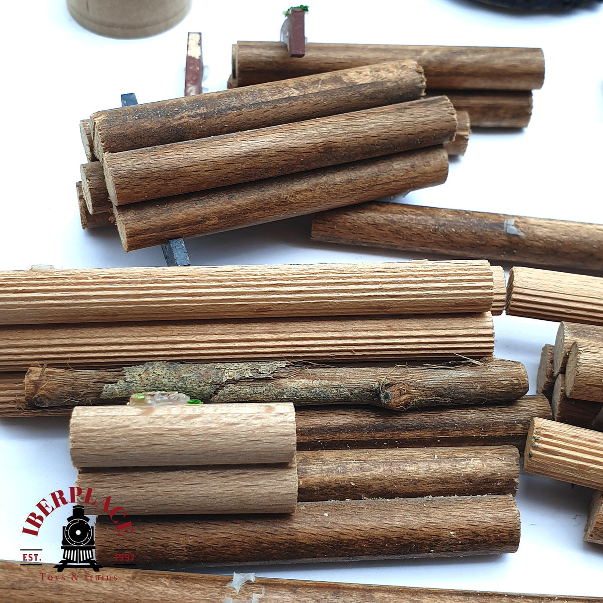 ♻️ 2da mano - Wiking palets madera troncos tractores para el campo H0 escala 1:87 EH010