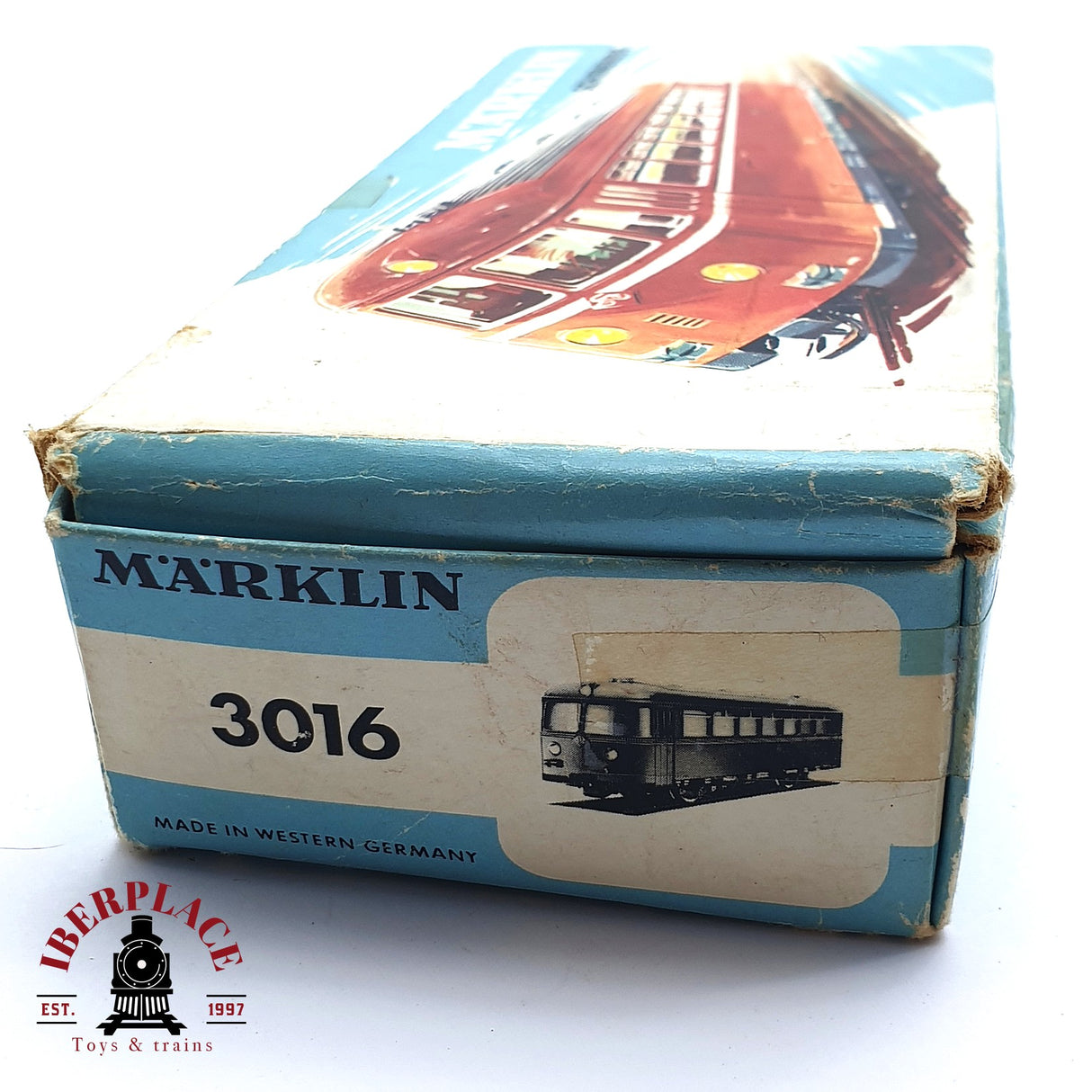 ♻️ 2da mano - Märklin 3016 caja vacía de ferrobús H0 escala 1:87 EH010