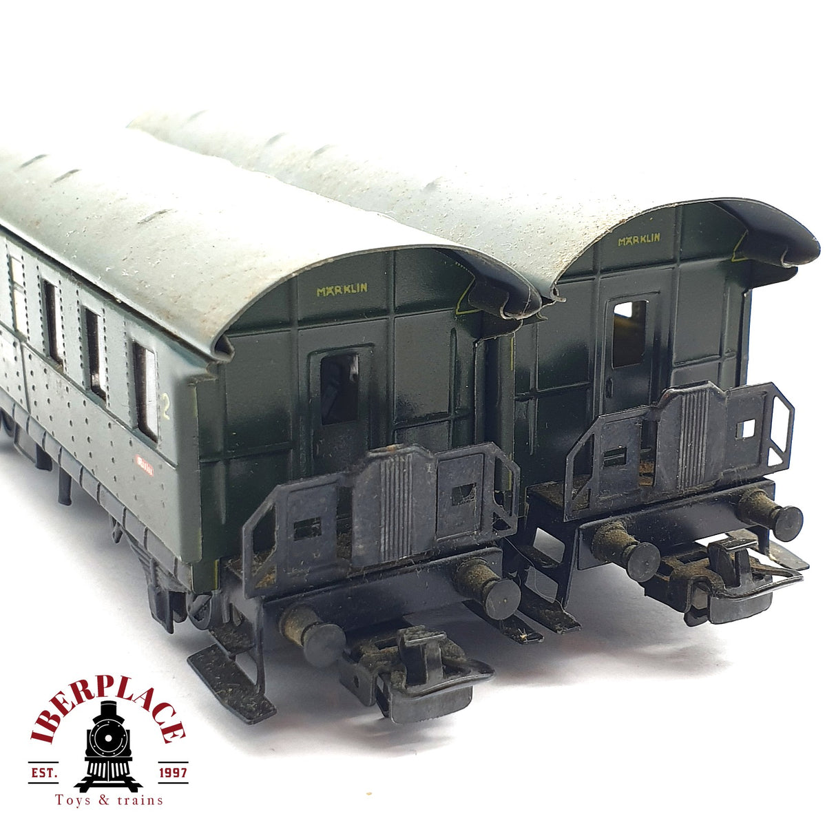 ♻️ 2da mano - Märklin 2x 4002 vagones pasajero clase 2 en metal  H0 escala 1:87 EH010