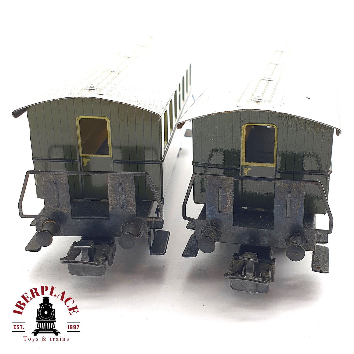 ♻️ 2da mano - Märklin 2x 4040 vagones pasajero clase 2 en metal H0 escala 1:87 EH010