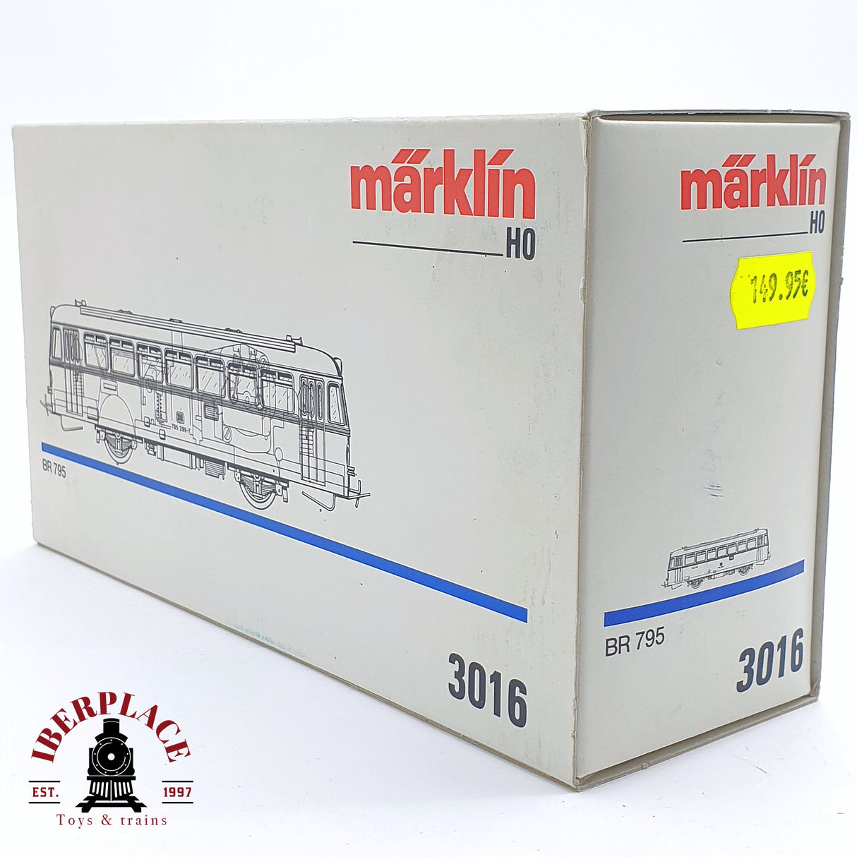 ♻️ 2 mano - Märklin 3016 Locomotora Ferrobus BR 795 DB H0 escala 1:87 TEN03