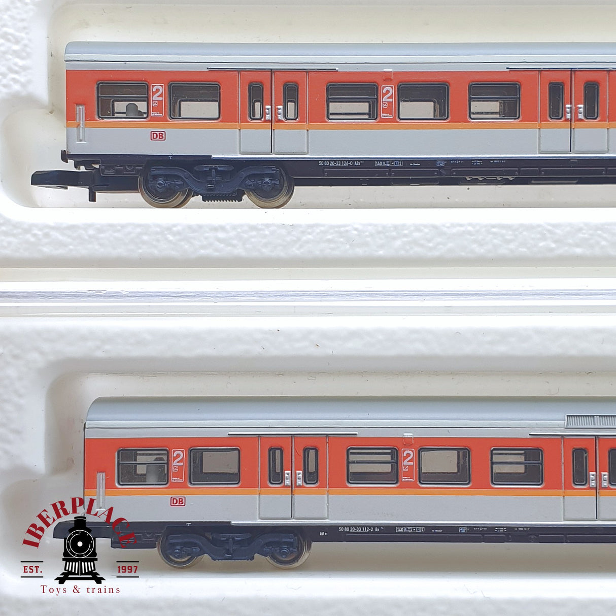 ♻️ 2 mano -  Märklin 2x 87981 87971 coches pasajero DB clase 1-2 Z escala 1:220 TEN03