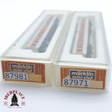 ♻️ 2 mano -  Märklin 2x 87981 87971 coches pasajero DB clase 1-2 Z escala 1:220 TEN03