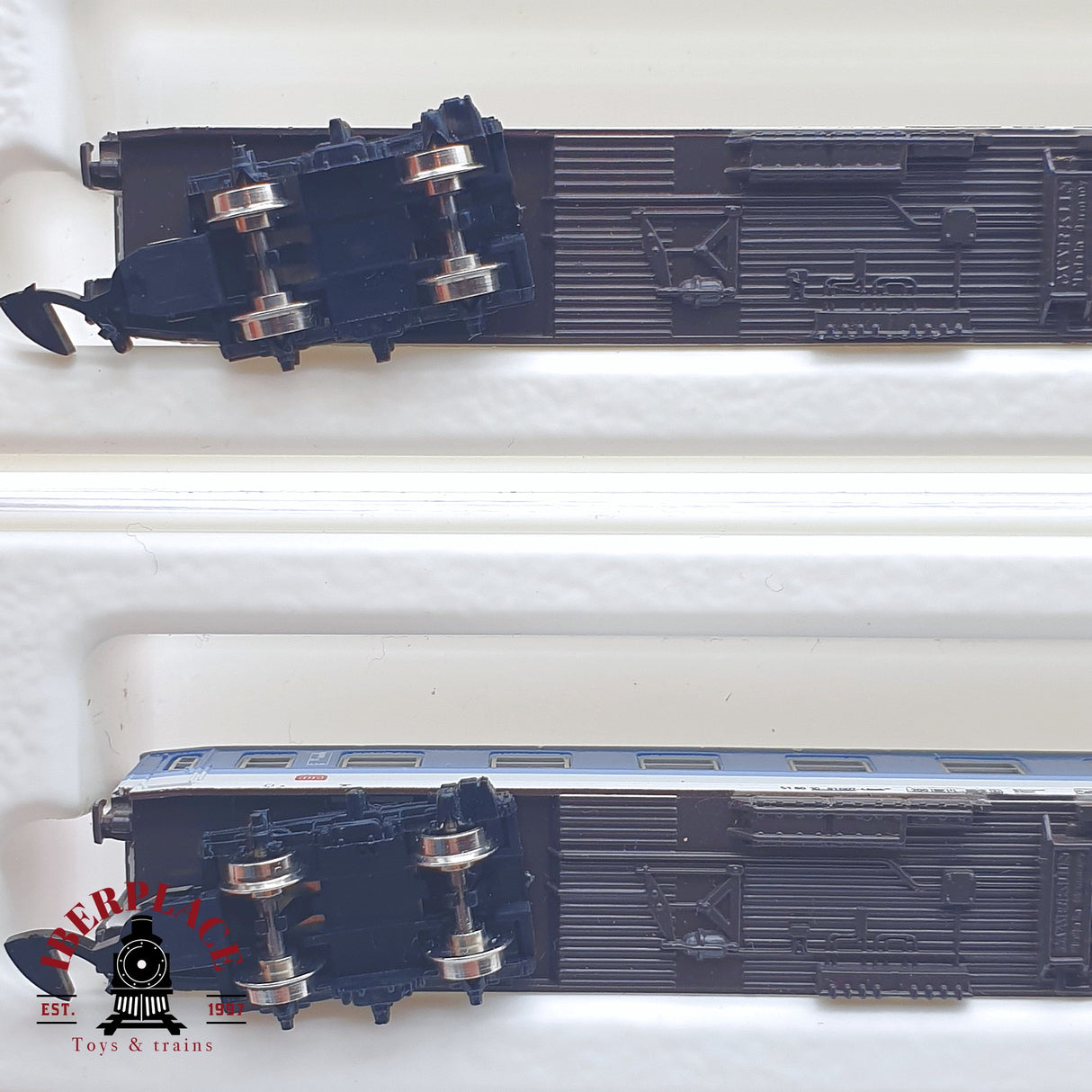 ♻️ 2 mano -  Märklin 2x 8744 8743 coches pasajero DB clase 1-2 Z escala 1:220 TEN03