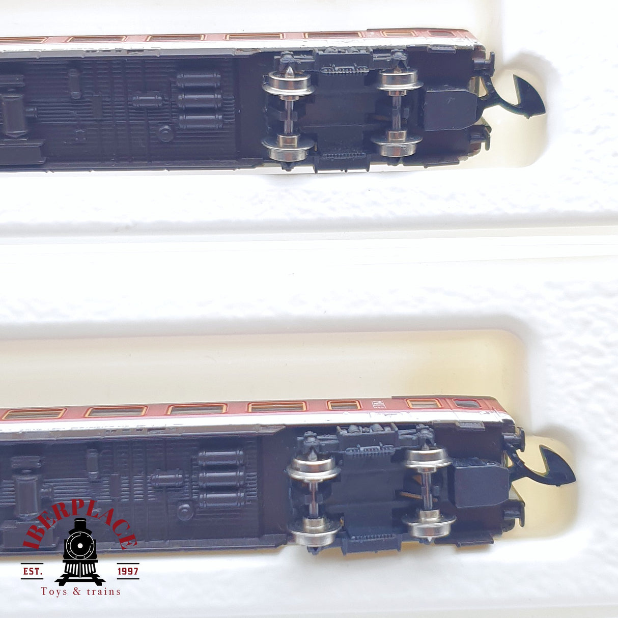 ♻️ 2 mano -  Märklin 2x 8772 8773 coches pasajero DB clase 1-2 Z escala 1:220 TEN03