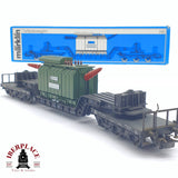 ♻️ 2 mano - Märklin 4617 remolque de plataforma baja DB H0 escala 1:87 TEN03