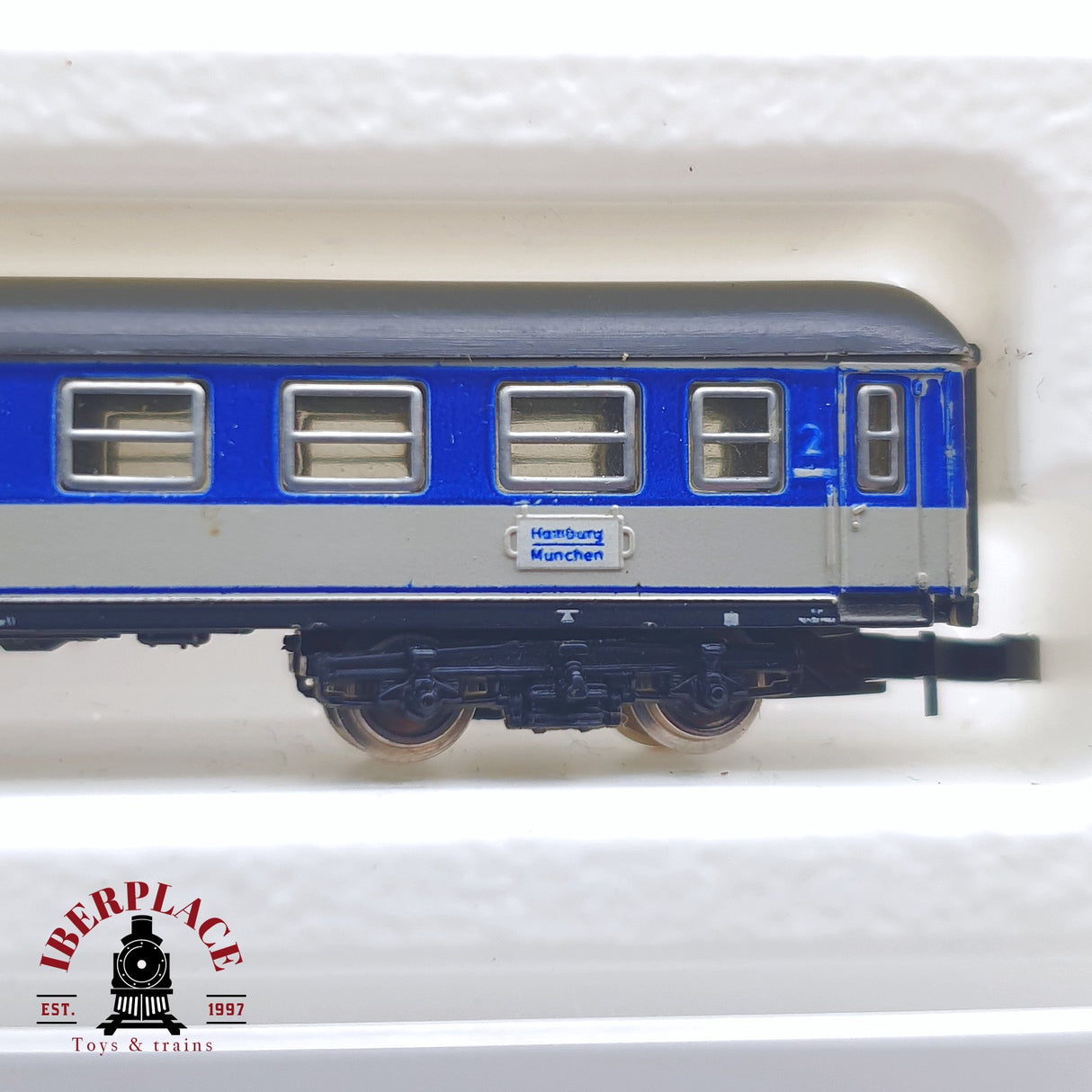 ♻️ 2 mano -  Märklin 3x 8720 8721 coches pasajero DB clase 1-2 Z escala 1:220 TEN03