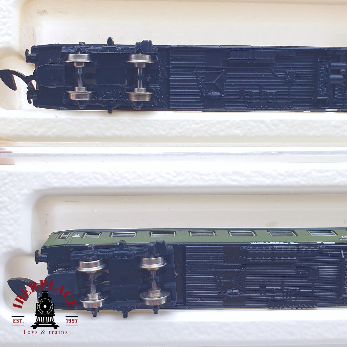 ♻️ 2 mano -  Märklin 4x 8710 8711 8713 coches pasajero DSG DB restaurante Z escala 1:220 TEN03