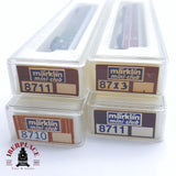 ♻️ 2 mano -  Märklin 4x 8710 8711 8713 coches pasajero DSG DB restaurante Z escala 1:220 TEN03