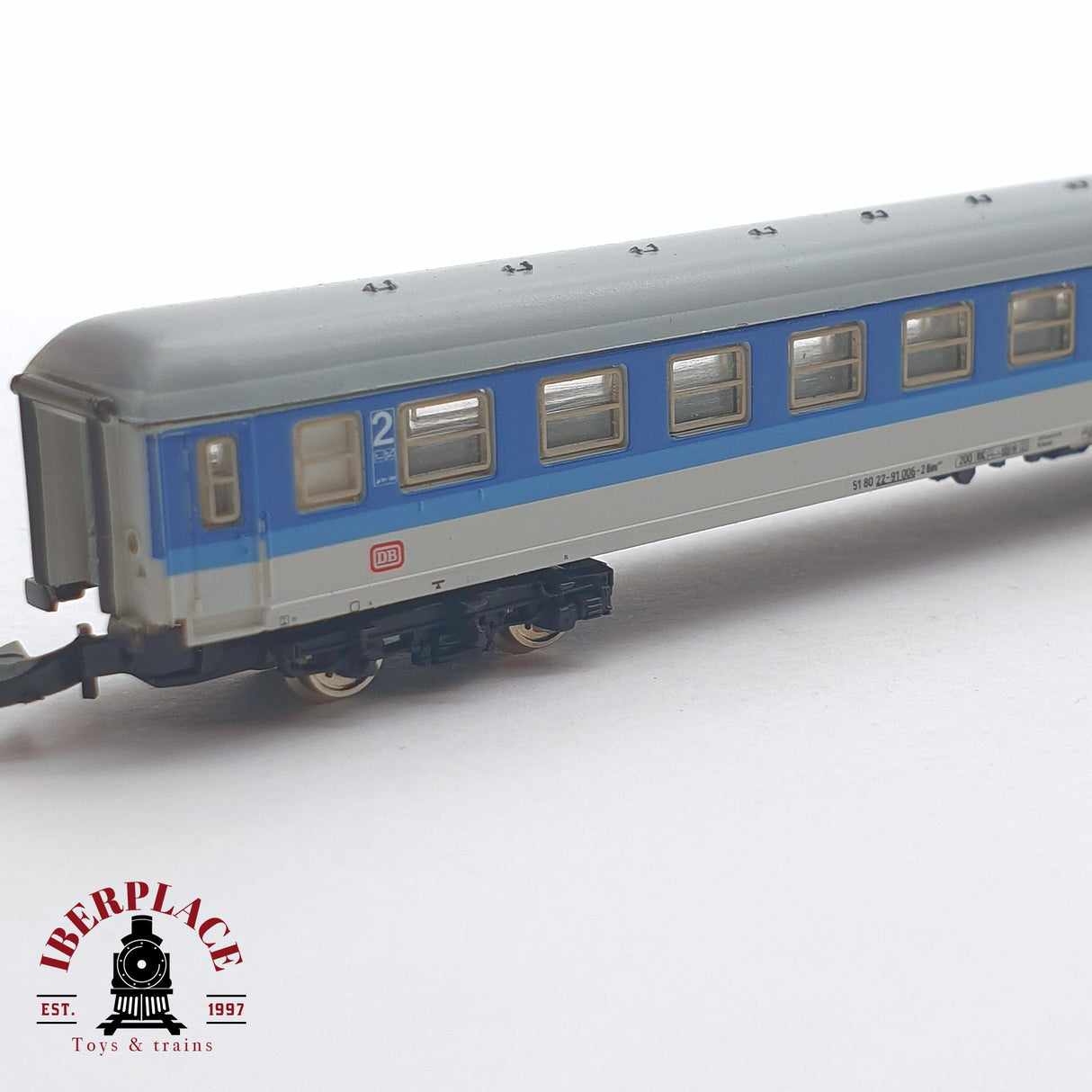 ♻️ 2 mano -  Märklin 8744 vagón pasajeros DB clase 2 Z escala 1:220 TEN03