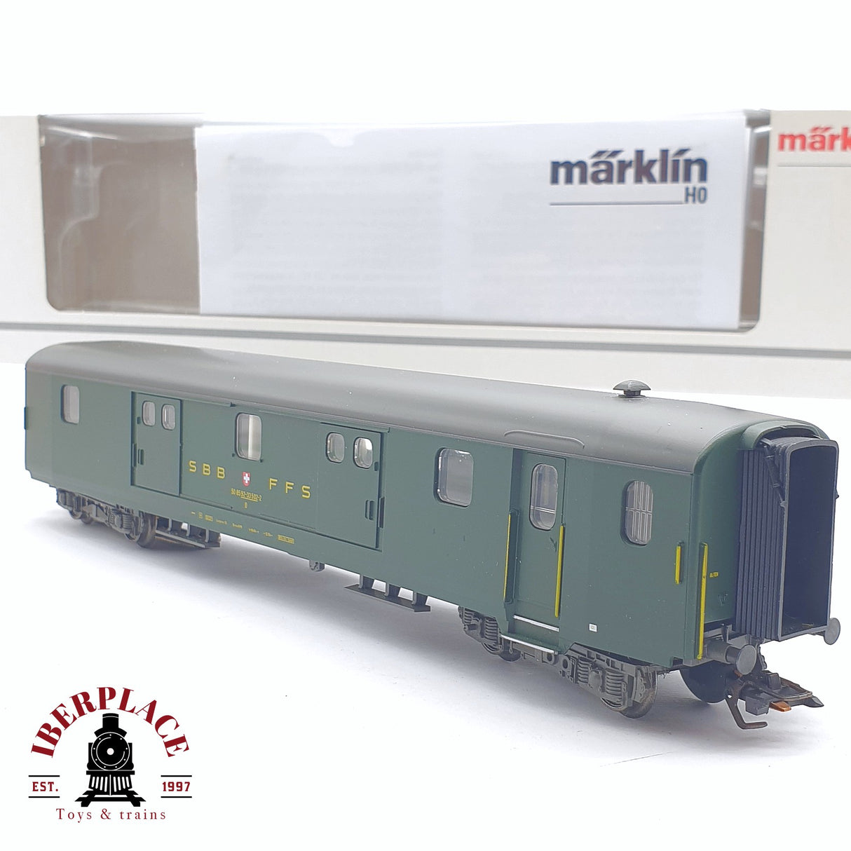 ♻️ 2 mano - Märklin 43401 vagón equipajes SBB CFF H0 escala 1:87 TEN03