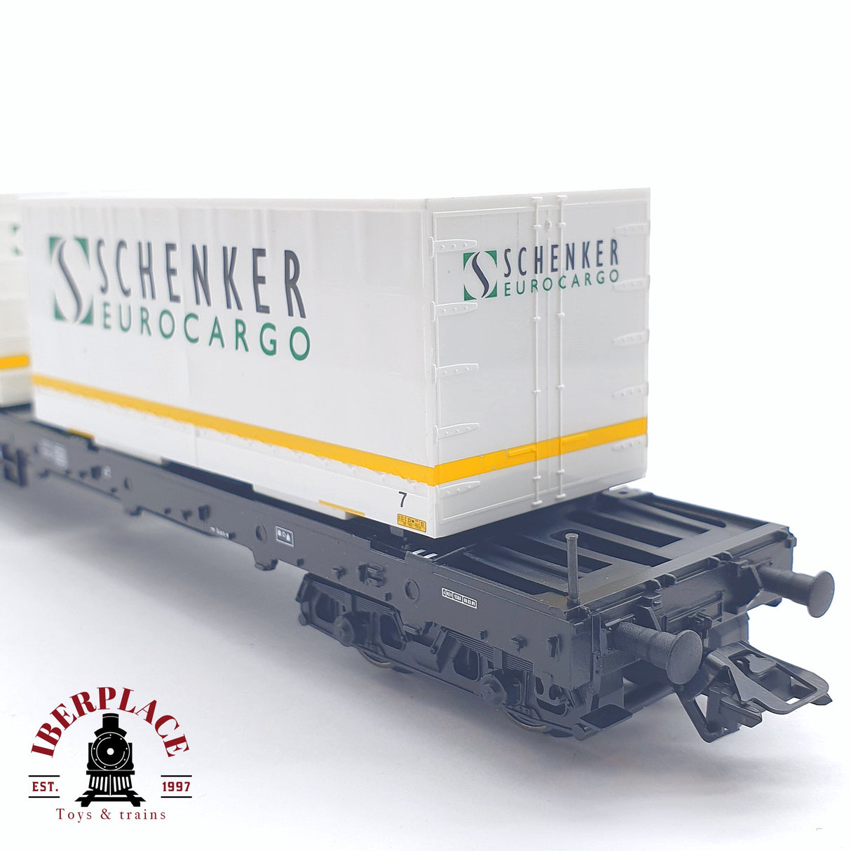 ♻️ 2 mano - Märklin 47041 plataforma con contenedores Eurocargo DB H0 escala 1:87 TEN03