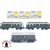 ♻️ 2 mano - Märklin 3x vagones pasajero y equipajes DB clase 2 H0 escala 1:87 TEN03