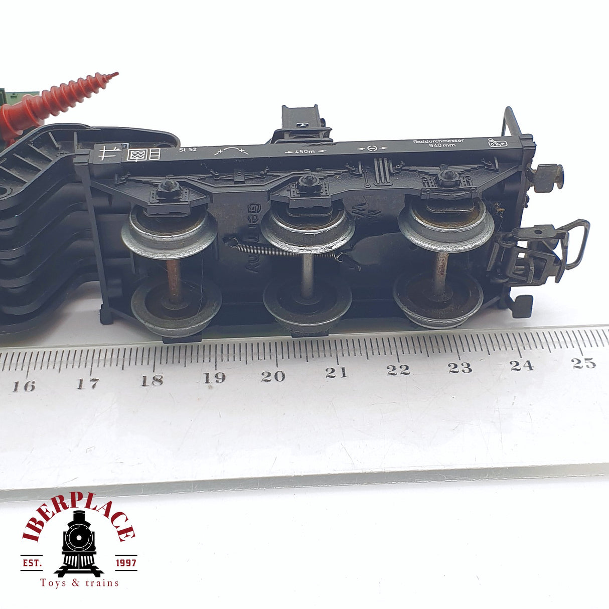 ♻️ 2 mano - Märklin 4617 remolque de plataforma baja DB H0 escala 1:87 TEN03