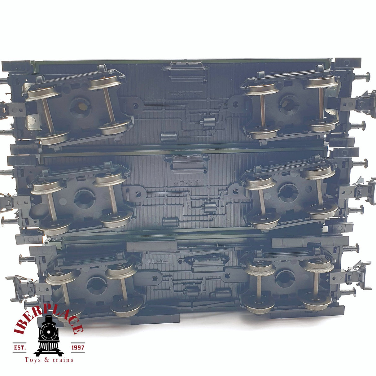 ♻️ 2 mano - Märklin 3x vagones pasajero y equipajes DB clase 2 H0 escala 1:87 TEN03