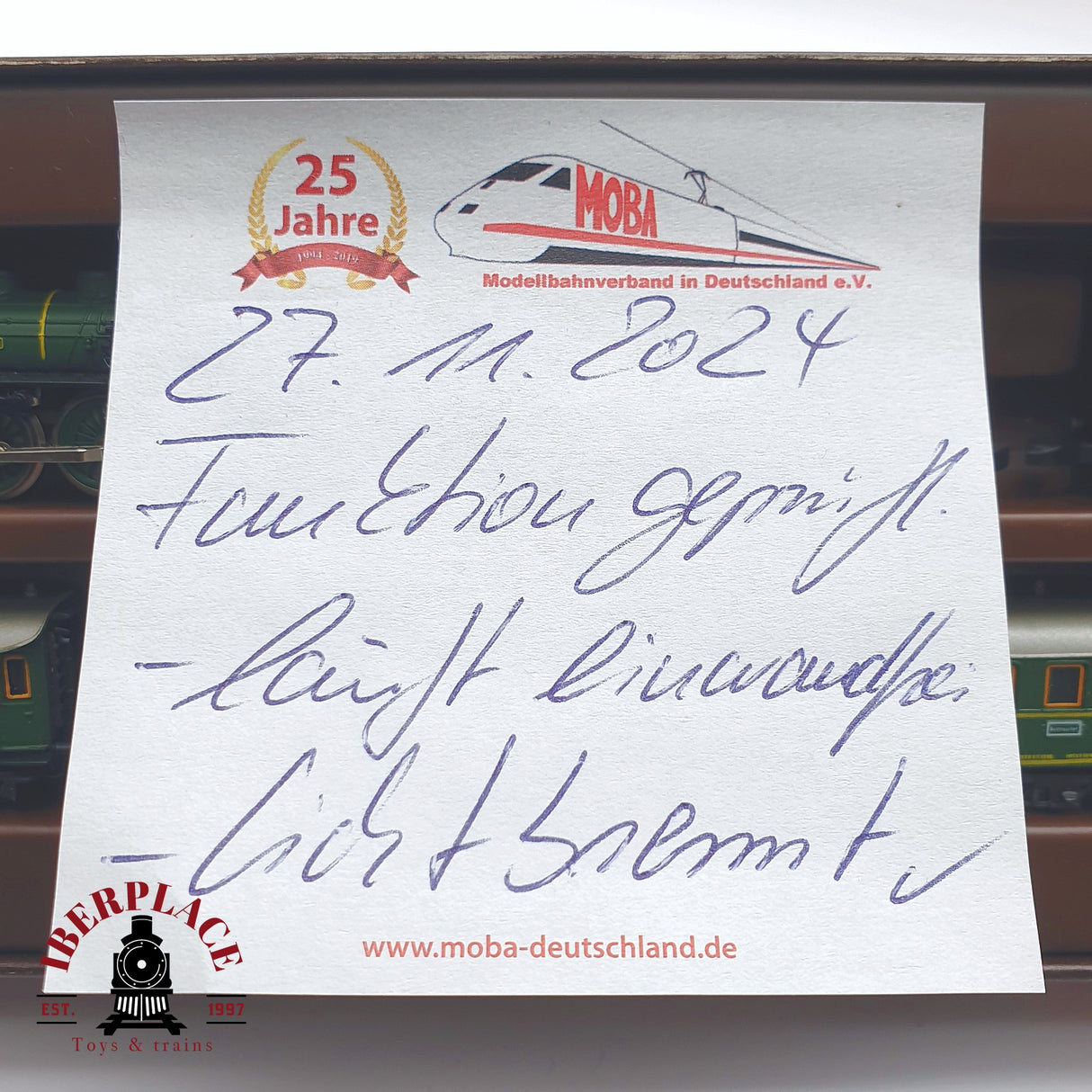 ♻️ 2 mano -  Märklin 8102 Set Locomotora K.Bay.Sts.B 3673 con luz Z escala 1:220 TEN03