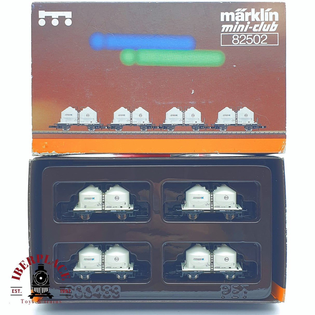♻️ 2 mano -  Märklin 82502 set vagones de cemento EVA DB Z escala 1:220 TEN03