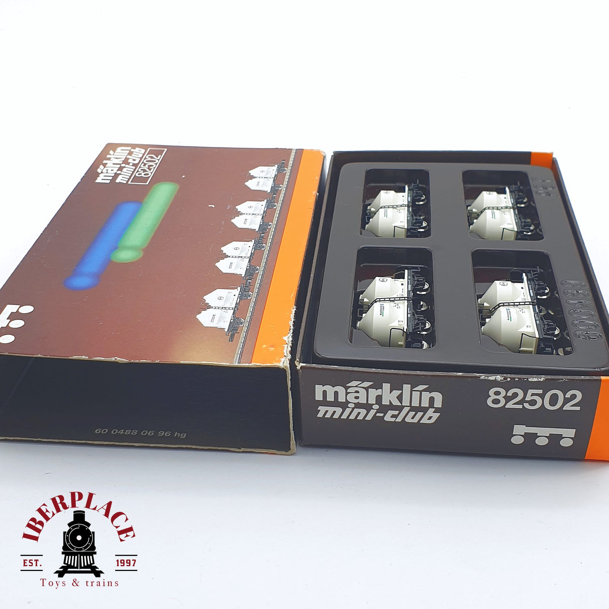 ♻️ 2 mano -  Märklin 82502 set vagones de cemento EVA DB Z escala 1:220 TEN03