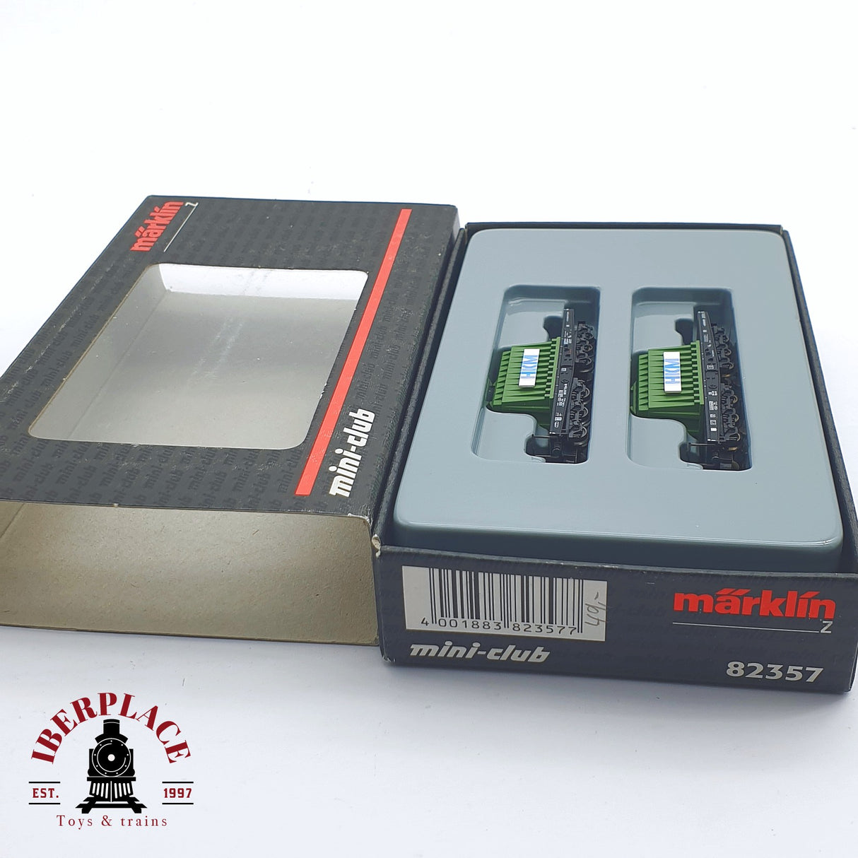 ♻️ 2 mano -  Märklin 82357 set vagones plataforma HKM DB Z escala 1:220 TEN03