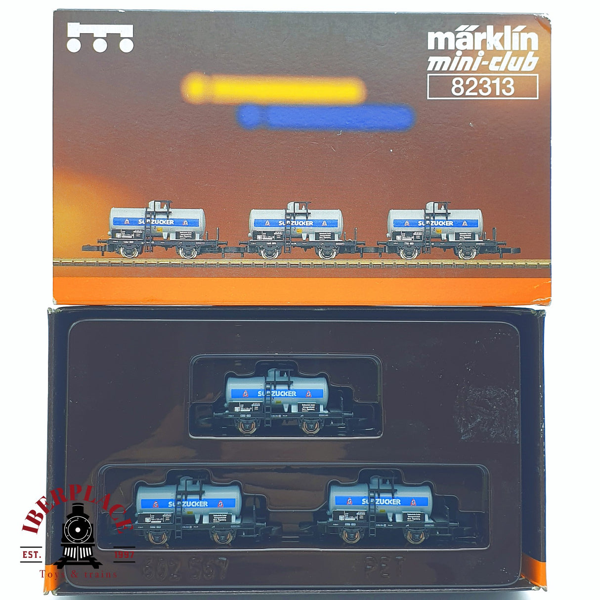 ♻️ 2 mano -  Märklin 82313 set cisternas südzucker DB Z escala 1:220 TEN03