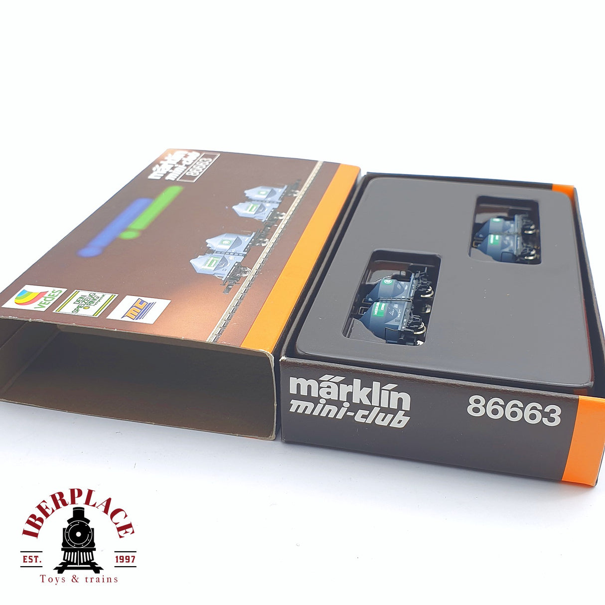 ♻️ 2 mano -  Märklin 86663 set vagones de cemento DB Z escala 1:220 TEN03