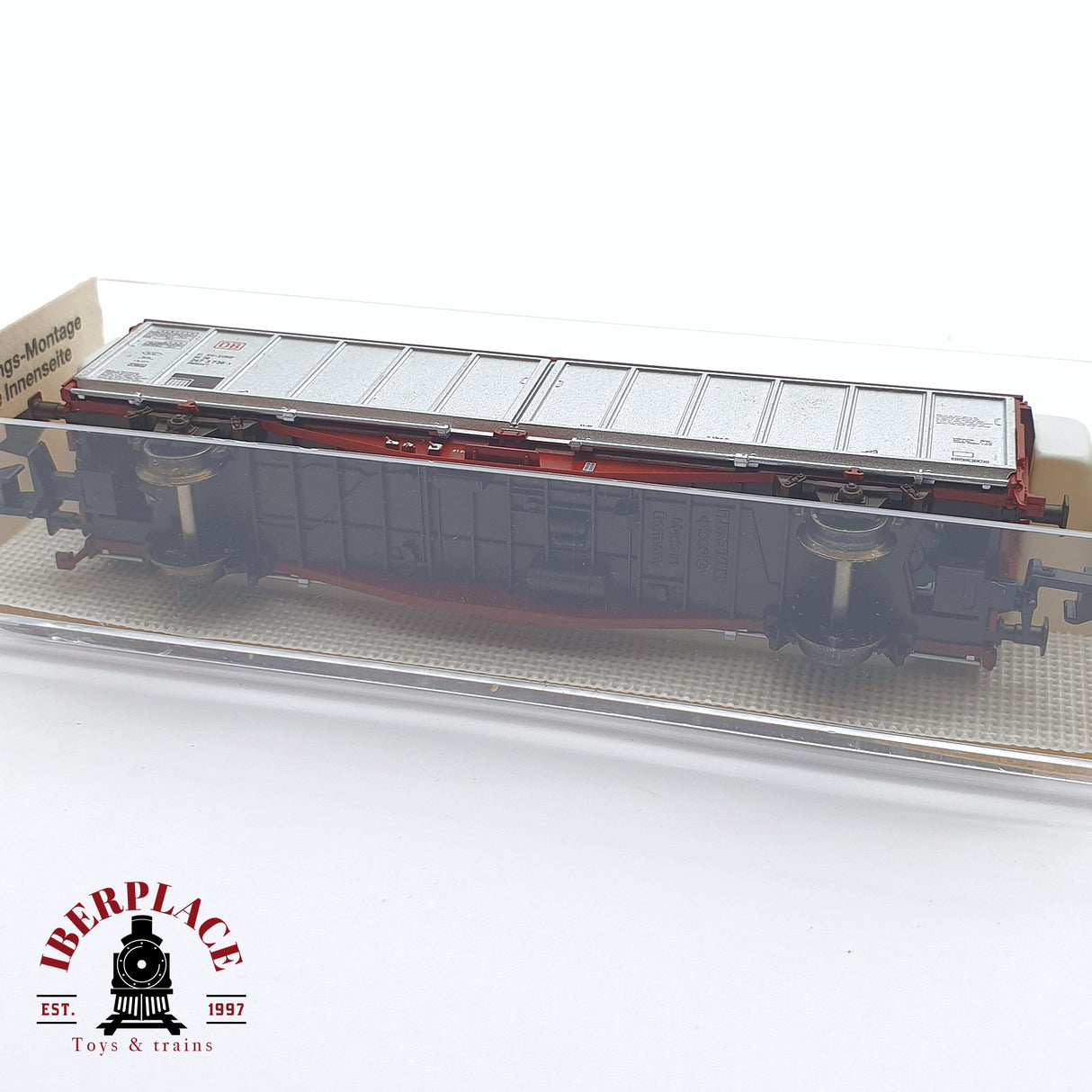 ♻️ 2 mano - Fleischmann 8371K vagón mercancias EUROP DB N escala 1:160 TEN03