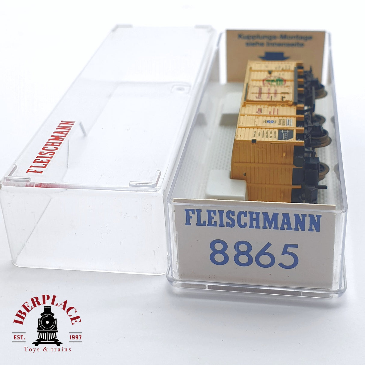 ♻️ 2 mano - Fleischmann 8865 vagón de puerta corredera N escala 1:160 TEN03