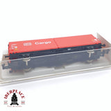 ♻️ 2 mano - Fleischmann 8375K vagón Cargo DB  N escala 1:160 TEN03