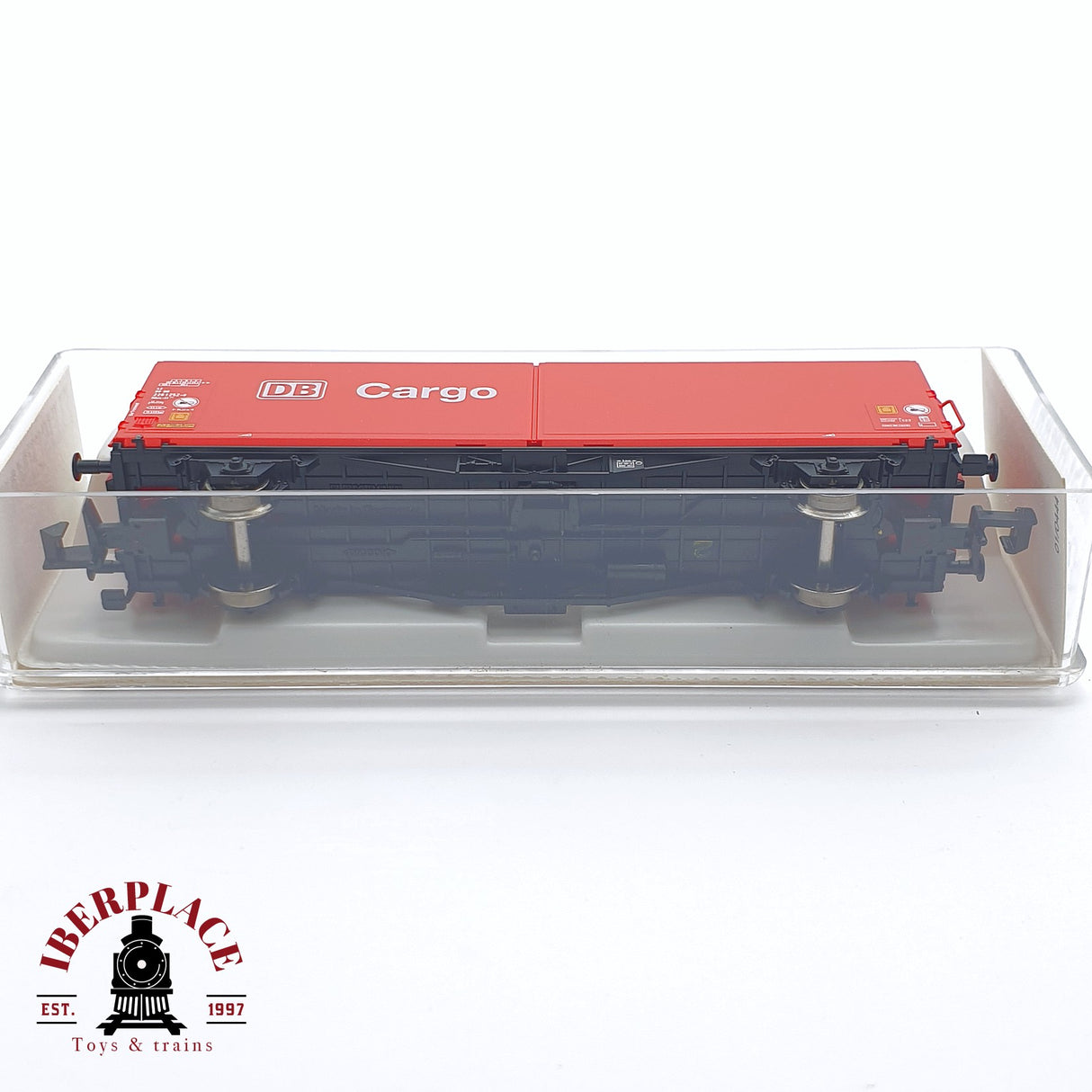 ♻️ 2 mano - Fleischmann 8375K vagón Cargo DB  N escala 1:160 TEN03