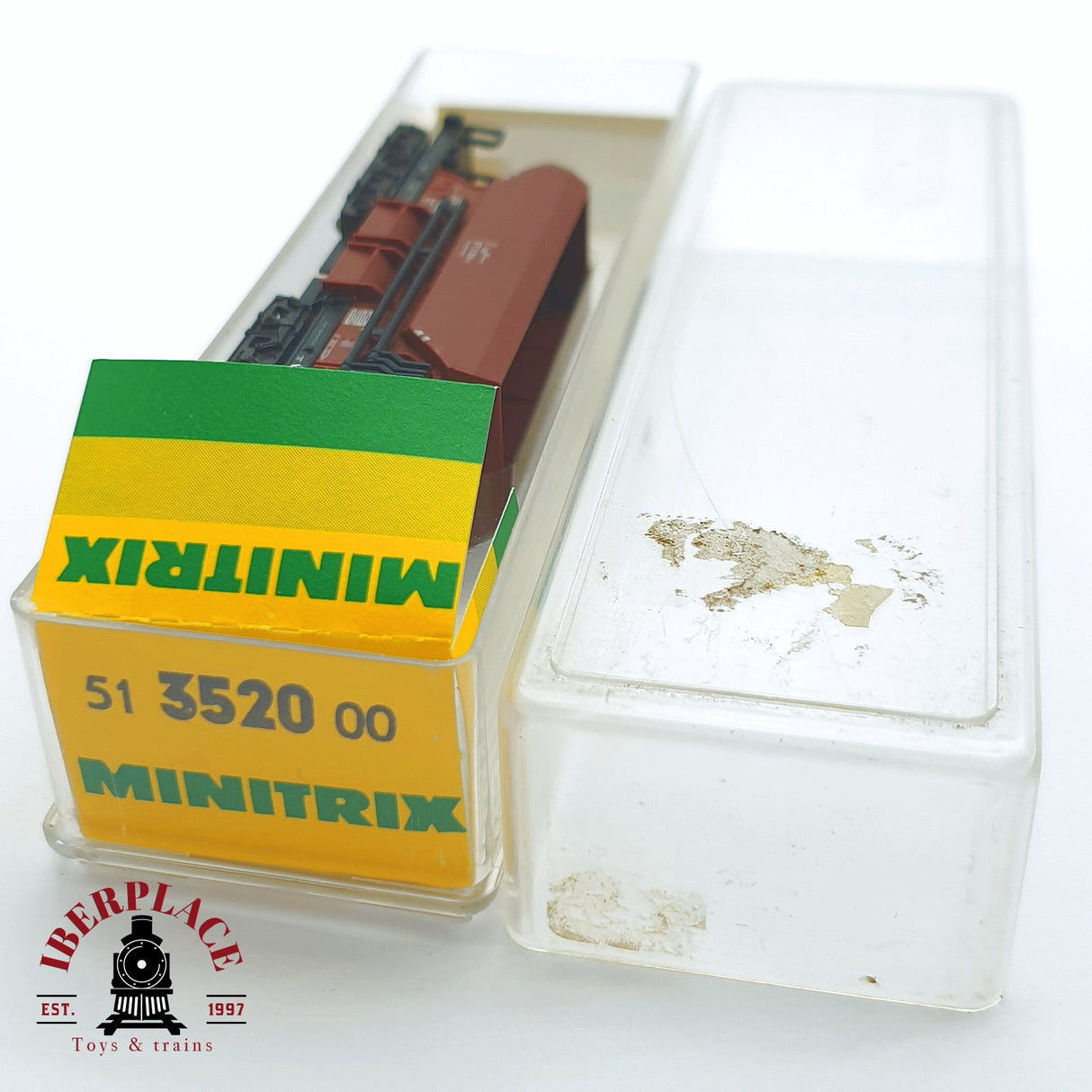 ♻️ 2 mano - Minitrix 51 3520 00 vagón tolva ÖBB N escala 1:160 TEN03