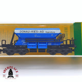 ♻️ 2 mano - Minitrix 13605 vagón tolva Donau Kies AG DB N escala 1:160 TEN03