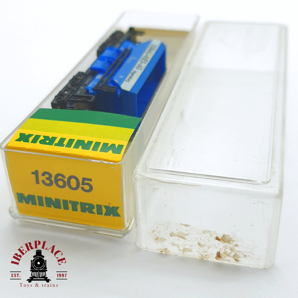 ♻️ 2 mano - Minitrix 13605 vagón tolva Donau Kies AG DB N escala 1:160 TEN03