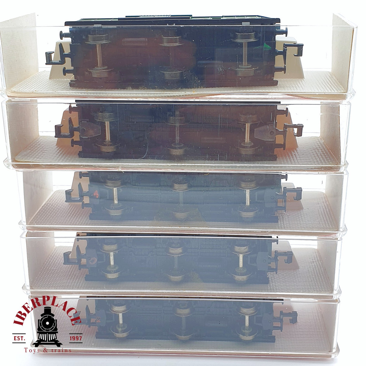 ♻️ 2 mano - Fleischmann 5x vagones pasajero DRG N escala 1:160 TEN03