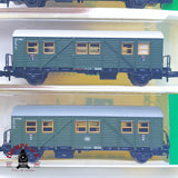 ♻️ 2 mano - Minitrix 3x vagones pasajero DB DRG N escala 1:160 TEN03
