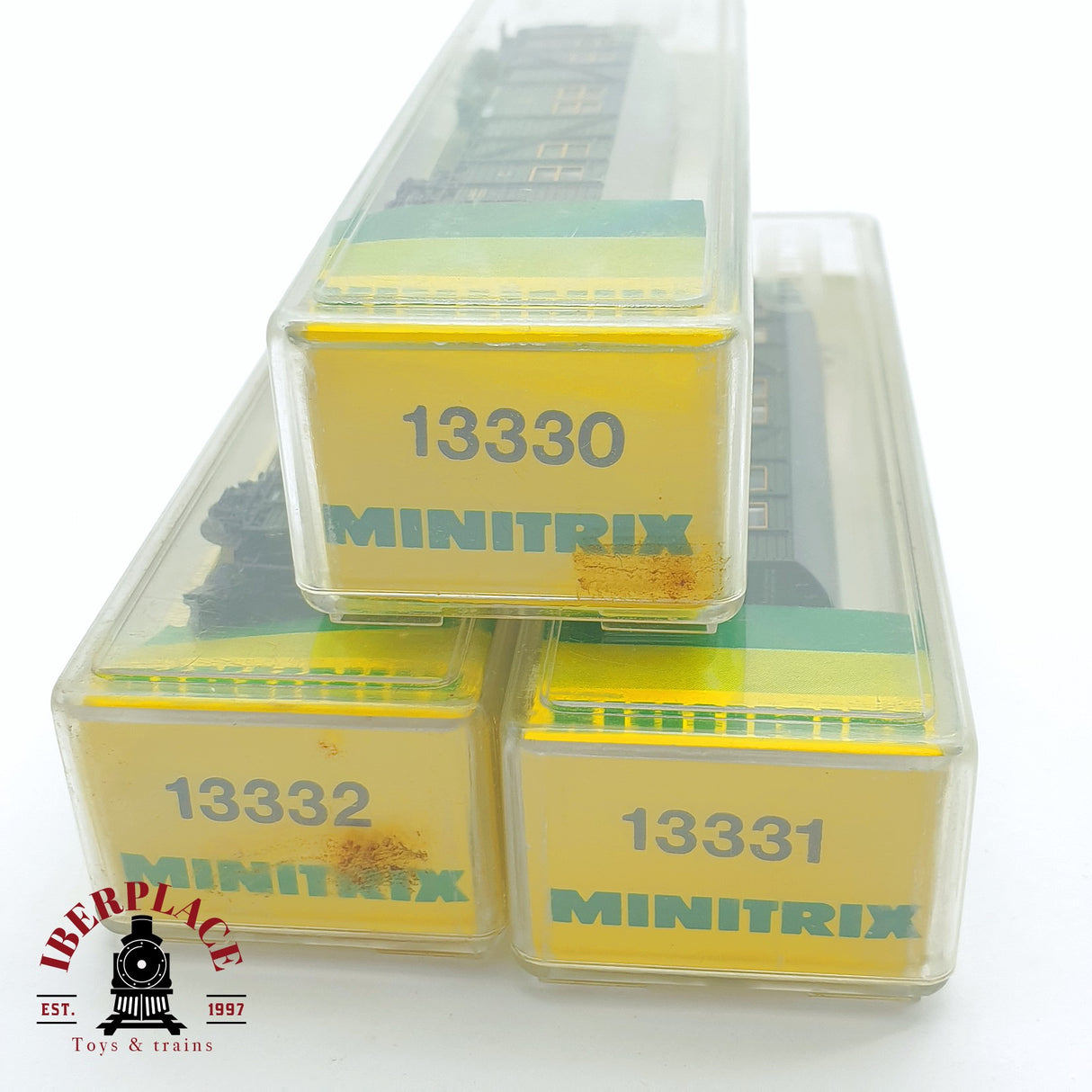 ♻️ 2 mano - Minitrix 3x vagones pasajero DB DRG N escala 1:160 TEN03