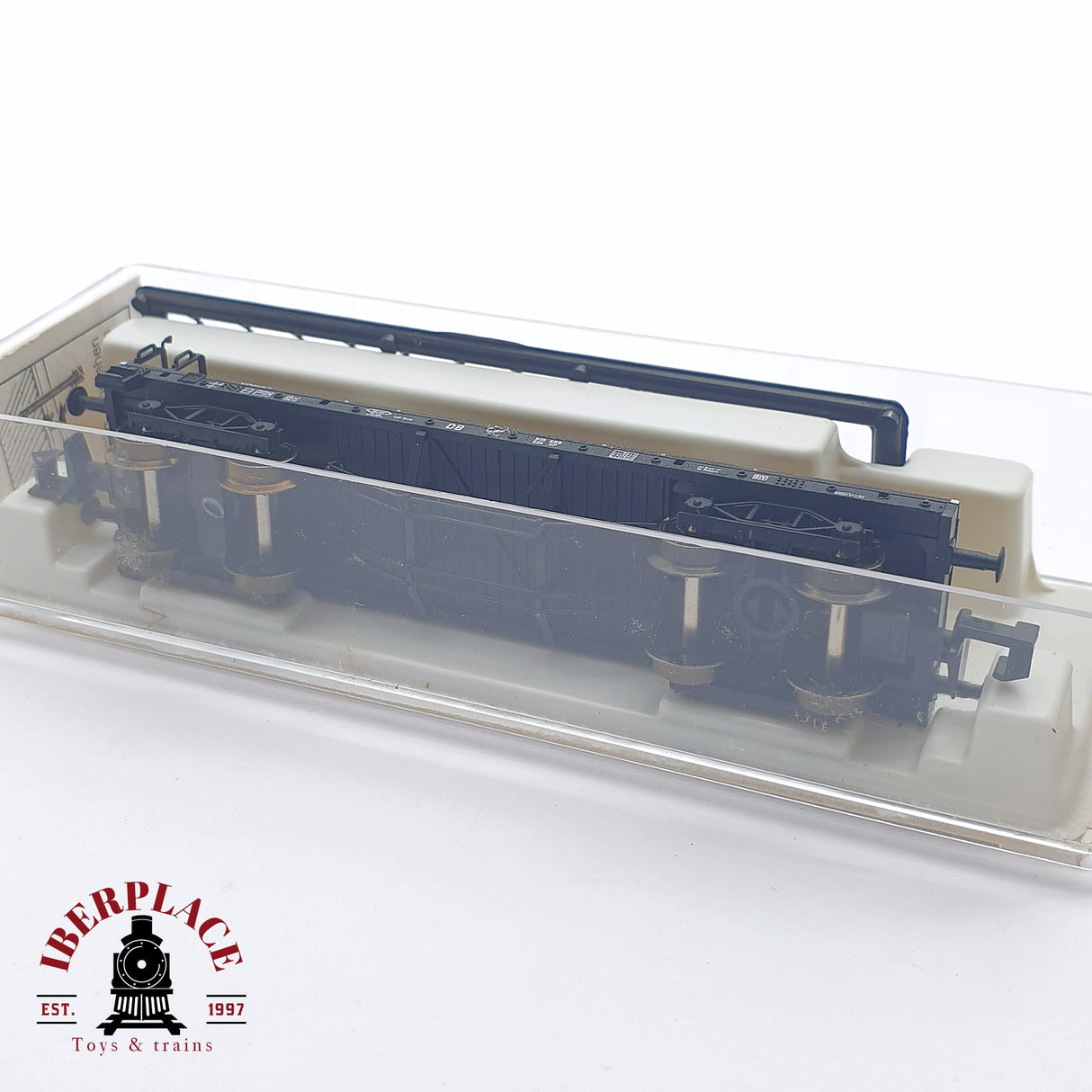 ♻️ 2 mano - limited edition - Fleischmann 80 8286K vagón plataforma con coches DB N escala 1:160 TEN03