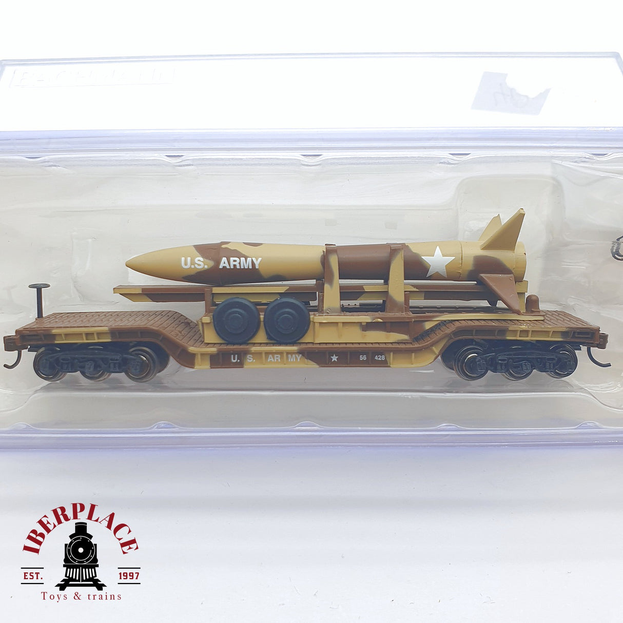 ♻️ 2 mano - Bachmann 71397 plataforma militar con misil N escala 1:160 TEN03