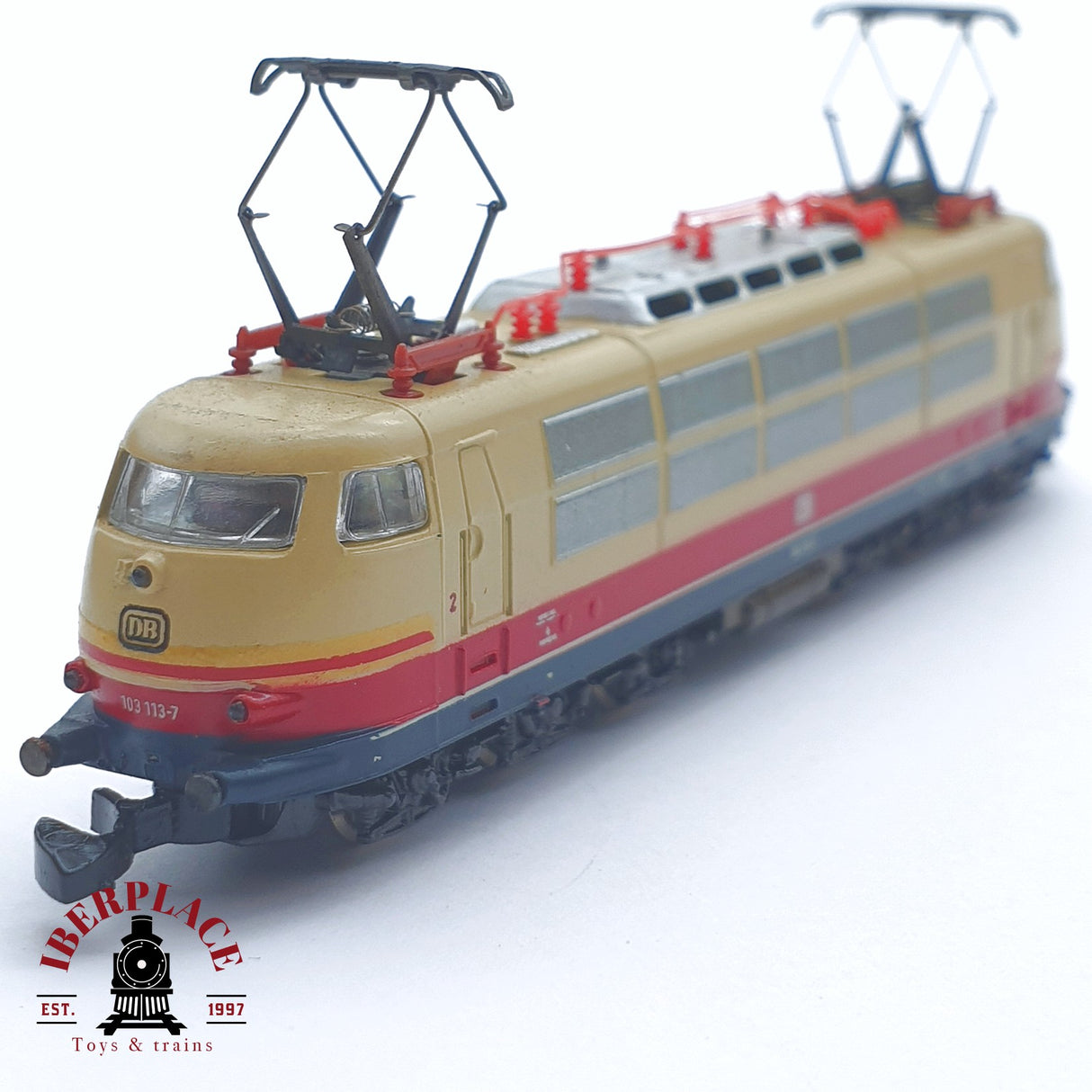 ♻️ 2 mano -  NO FUNCIONA Märklin 8854 Locomotora BR 103 DB Z escala 1:220 TEN03