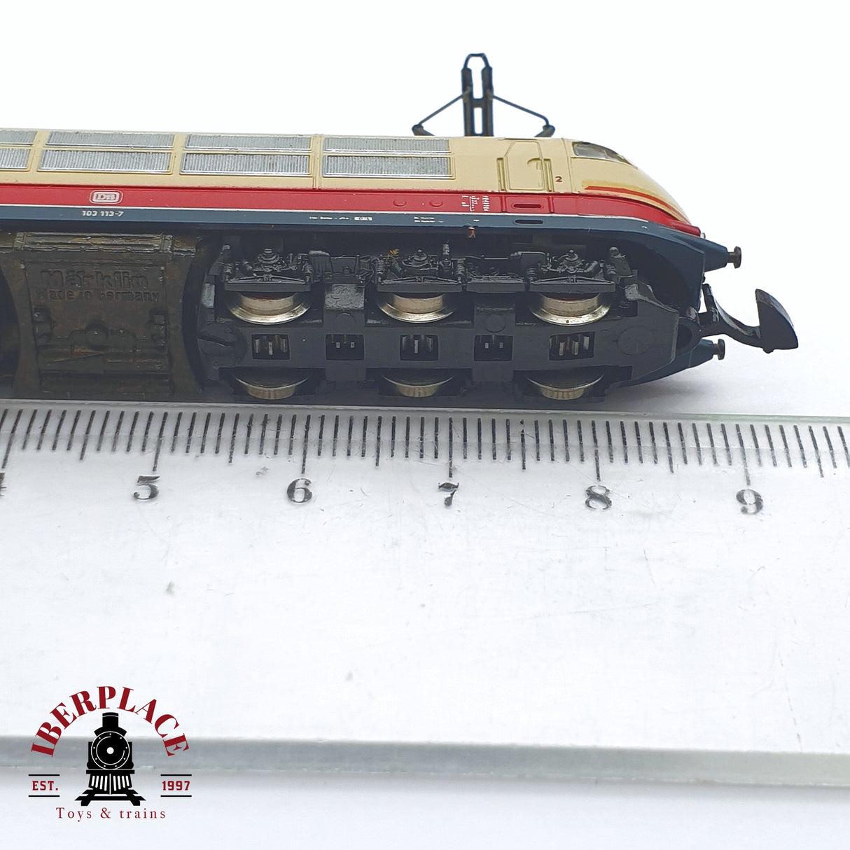 ♻️ 2 mano -  NO FUNCIONA Märklin 8854 Locomotora BR 103 DB Z escala 1:220 TEN03