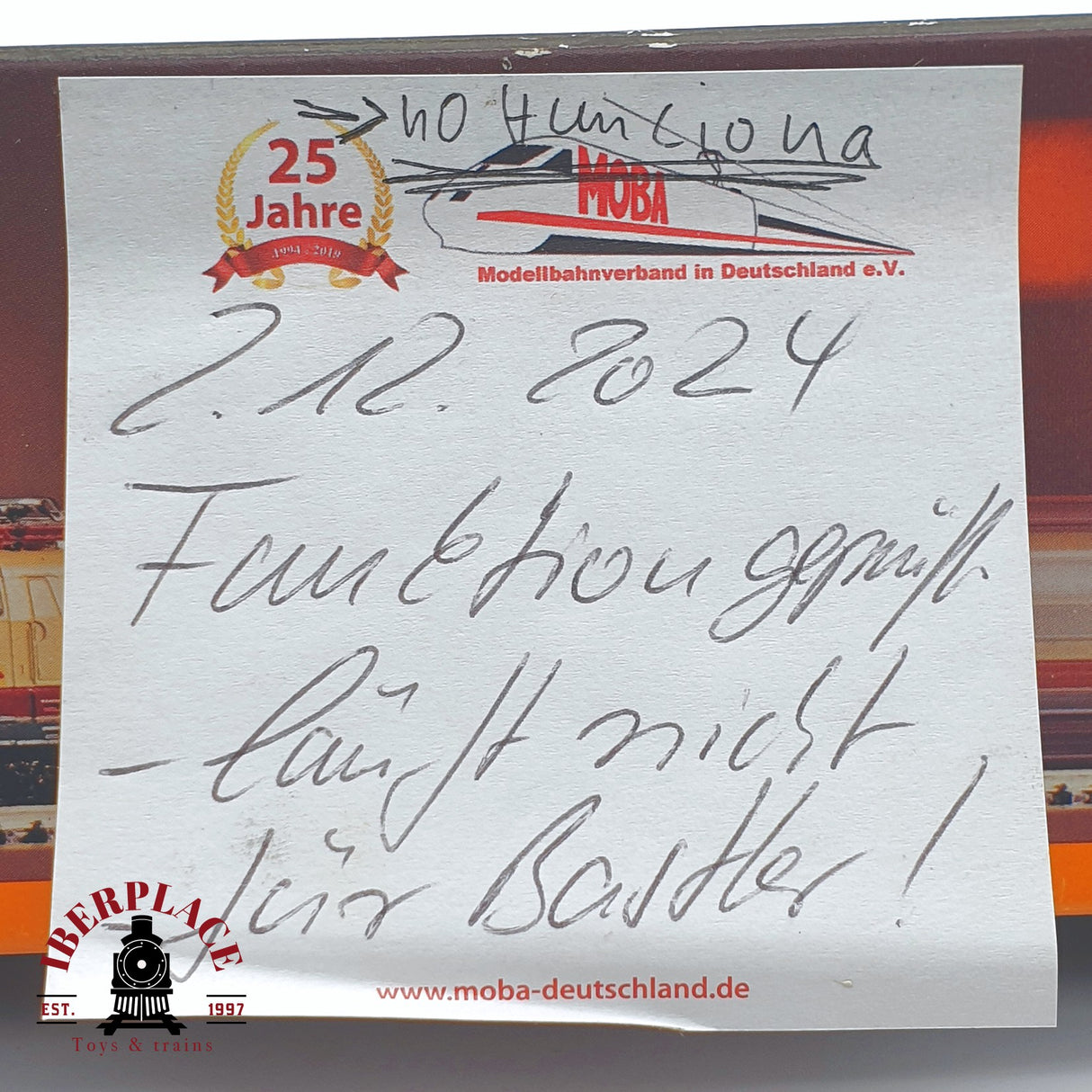 ♻️ 2 mano -  NO FUNCIONA Märklin 8854 Locomotora BR 103 DB Z escala 1:220 TEN03